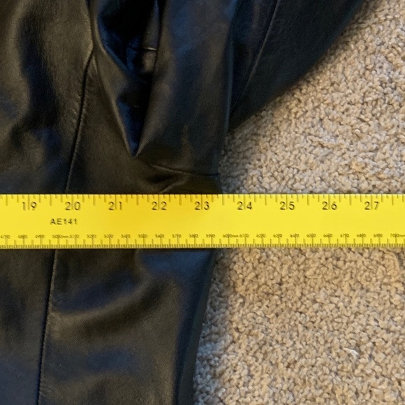 City Jones New York NY Mens Genuine Leather Blazer Sport Coat Jacket Black 40R - Picture 9 of 11